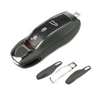 1 Pcs Car Key Shells for Porsche Cayenne Panamera 911 718 Macan Boxster Cayman, Remote Keyring Bag Keychain Holder Key Fob Cover Case Key Case Key Holder Wallet Accessories,A