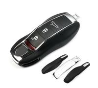 1 Pcs Car Key Shells for Porsche Cayenne Panamera 911 718 Macan Boxster Cayman, Remote Keyring Bag Keychain Holder Key Fob Cover Case Key Case Key Holder Wallet Accessories,D