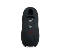 1 Pcs Car Key Shells for Porsche Macan Panamera Cayenne, Remote Keyring Bag Keychain Holder Key Fob Cover Case Key Case Key Holder Wallet Accessories,Black