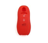 1 Pcs Car Key Shells for Porsche Macan Panamera Cayenne, Remote Keyring Bag Keychain Holder Key Fob Cover Case Key Case Key Holder Wallet Accessories,Red