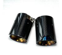 1 Pcs Car Modification Glossy M2 M3 M4 M5 Carbon Exhaust Nozzles Muffler Tips Compatible With BMW E46 E90 E60 F80 F82 F83 F90(ID 67MM-OD 80MM)
