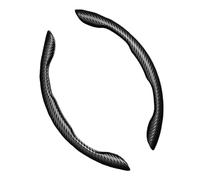 1 Pcs Car Non-slip Steering Wheel Cover For Toyota For Highlander For Prado For Prius For Yaris car steering wheel cover(Carbon skin-Black A)