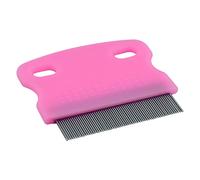 1 Pcs Cat Combs, Flea Comb for Cats, Dogs,Lice Tear Stain Remover Combs Fine Tooth Grooming Removal Tool (Pink)