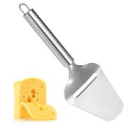 1 Pcs Cheese Slicer, Multi-Functional Manual Cheese Cutter, Stainless Steel Cheese Grater Peeler Tool for All Types Soft and Hard Cheese of Cheese, Kitchen Cooking (Silver)
