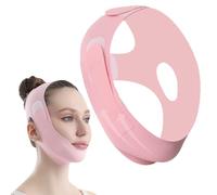 1 Pcs Chin Strap for Sleeping, Pink Chins Strap Double Chin Reducer V Line Face Lifting Chin Mask Reusable for Anti-Snoring and Skin Tightening for Women Men