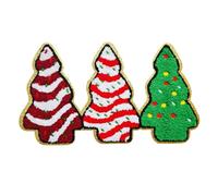 1 Pcs Christmas Tree Iron On Patches for Backpacks Hats DIY Sew on Applique Patch Patches Iron on Vintage Embroidered Patches for Clothes Repair Jackets Jeans