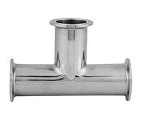1 PCS clamp tee 3 Way Sanitary Fitting Standard Stainless Steel Clamp Tee 3 Way Φ38×1.5 Sanitary Ftting Accessories（1.5" Tri-Clamp, 38mm Pipe OD）