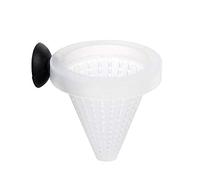 1 Pcs Cone Shape Aquarium Red Worm Fish Feeder with Suction 7cm Height Practical treatment