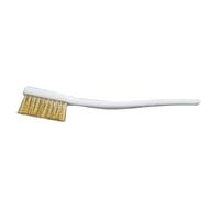 1 Pcs Copper Plated Brush for Industrial Devices Surface/Inner Polishing Grinding Cleaning Brush 3 Row Wood Handle Wire BrushDurability