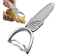 1 Pcs Corn Peeler For Corn On The Cob,Stainless Steel Kernel Remover For Corn On The Cob,Non-Slip Handle,Comfortable Grip,Kitchen Gadget(Silver)