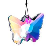 1 Pcs Crystal Butterfly Sun Catcher, Hanging Prism Suncatcher, Crystal Prism Chandelier Decor, Hanging Sun Catcher Butterfly Decor, for Window, Garden, Home, Christmas