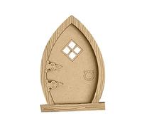 1 PCS DIY Fairy Garden Decorations Miniature Gnome Home Window Door for Trees Yard Art Garden Sculpture Decor Fairy Door DIY Coloring Decor Outdoor Decora Accessories Christmas Bulbs (B, One Size)