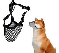 1 Pcs Dog Muzzle, Muzzle for Small Dogs, Soft Air Mesh Anti-Biting Licking Chewing Breathable Adjustable Mouth with Adjustable Loop Training Prevent Easy to Clean and Portable