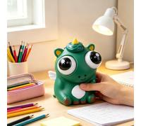 1 Pcs Dragon Squishy Figurine,Slow-Rebound,Animal Statue Desk Decor,Green | Unicorn Figurine With Wings And Pop-Out Eyes In Soft Squishy Material,For Desk And Shelf Display Decor,2.8 x 4.3 x 2.0 In