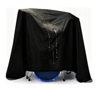 1 Pcs Drum Cover for Electric Drum Kit, 420D Oxford Fabric, 78.7 x 98.4 in Waterproof Dust Cover with Weighted Corners, Full Coverage for Stage, Studio, Home, Black, Easy to Fold and Store