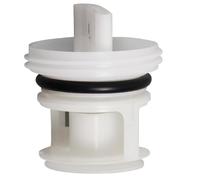 1 PCS Drum Washer Drain Pump Drain Knob Cover, Compatible with Siemens, Compatible with Bosch, Filter Water Plug Water Plugs(1PCS white)
