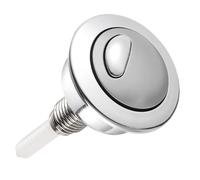 1 PCS Dual Toilet Flush Button Chrome Push Button Compatible Replacement for Twyford, Siamp Optima 49 Toilet Cistern Flush Valve((Silver)