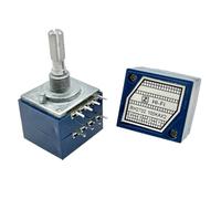 1 PCS Dual Volume Potentiometer RH2702-A100K Resistance Stepper Exponential 8 Pins