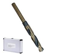 1 Pcs Durable Reduced Drill Bits 16mm High Speed Steel with 10mm Round Shank, Suitable for hard steel cobalt blacksmith drill bits and Slim Body Stainless Steel Alloy Metal Plastic Wood
