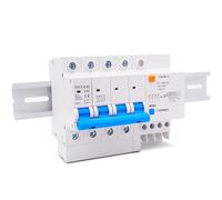 1 Pcs DZ47LE-63 4P 16A-63A 690V Four-Pole Earth Leakage Breaker High Voltage Protection 1Pcs(20A)