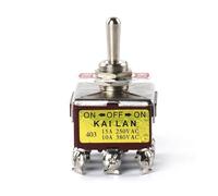 1 PCS E-TEN1021 15A 250V SPST 2 4 6 Terminal ON OFF Toggle Switch Self-locking Waterproof Cap IDGTTLDF(1 PCS 403)