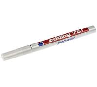 1 pcs - Edding White 1 - 2mm Fine Tip Paint Marker Pen for use with Glass, Metal