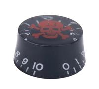 1 Pcs Electric Guitar Bass Knobs Skull Guitar Potentiometer Speed Control Volume Tone Knob For LP/SG/TL/ST Guitar Guitar Parts(Red)