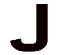 1 Pcs English Letters Mirror Wall Sticker Black Acrylic Alphabet House Number Digits Logo On The Door(J,12cm)