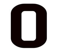 1 Pcs English Letters Mirror Wall Sticker Black Acrylic Alphabet House Number Digits Logo On The Door(O,5cm)