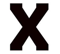 1 Pcs English Letters Mirror Wall Sticker Black Acrylic Alphabet House Number Digits Logo On The Door(X,12cm)