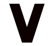 1 Pcs English Letters Mirror Wall Sticker Black Acrylic Alphabet House Number Digits Logo On The Door(V,10cm)