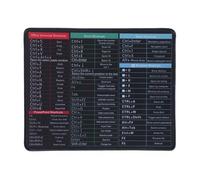 1 PCS Excel Shortcuts Mouse Mat Excelpad Shortcut Mousepad Exel Cheat Sheet Desk Pad Computer Office Shortcuts Mousepad Anti-Slip Keyboard Excel Mo for Employee Appreciation Gift(10.07"× 8.18")