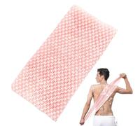 1 Pcs Exfoliating Towel | Exfoliating Shower Towel | Long Antibacterial Shower Scrubber for Women Men Cleaning Lathering Dead Skin Removal Spa (Pink)