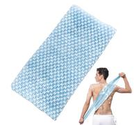 1 Pcs Exfoliating Towel, Exfoliating Shower Towel Long Exfoliating Cloth Antibacterial Exfoliating Shower Scrubber for Women Men Cleaning Lathering Dead Skin Removal Spa (Blue)