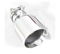 1 Pcs Exhaust Tip 304 Stainless Steel Universal Exhaust System End Pipe + Car Exhaust Tip Car Exhaust Tip(54mm-101mm)
