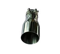 1 Pcs Exhaust Tip Car Exhaust Tailpipe Muffler 304 Stainless Steel Exhaust Nozzle For All Car Exhaust Tip(ID 48MM-OD 101MM)