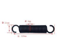 1 Pcs Extension Spring, Wire Diameter 4 mm, OD 21 mm, Free Length 450 mm, Spring Steel Dual Hook Tension Spring Suitable for DIY Home Repair