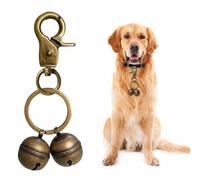 1 Pcs Extra Loud Cat & Dog Bell for Collar, Pet Tracker & Falconry, Durable Brass Collar Charms with Swivel Lobster Clasp