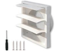 1 Pcs Extractor Fan Vent Cover Set, 1 Extractor Fan Bathroom Air Vent Covers for Walls Lncluding with 4 Screws and 1 Phillips Screwdriver, Air Brick Covers for Outside Walls Suitable for Kitchen