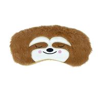 1 Pcs Eye Mask for Sleeping, Funny Blindfold, Soft Silk Plush Sleep Eye Mask for Girls, Women, Men, Kids (Brown Sloth)