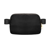 1 Pcs Fashionable Fanny Packs Crossbody Bags, with Adjustable Belt, for Lady Girls and Men (Black)