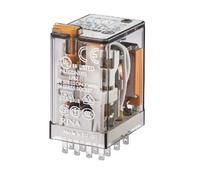 1 pcs - Finder Plug In Relay, 24V dc Coil, 7A Switching Current, 4PDT