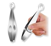 1 Pcs Fish Bone Tweezers,Stainless Steel Fish Tweezers,Kitchen Fish Bone Tweezers,Fish Bone Removal Tool,Professional Multipurpose Kitchen Tool for Removing Fish Bones,Scales and Animal Hair(Flat).