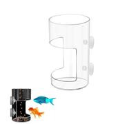 1 Pcs Fish Tank Feeding Tray with Suction Cup, Acrylic Feeding Tube Fish Food Holder, Automatic Fishing Feeder Aquarium Tank Divider Supplies, Breeder Box for Aquarium Accessories