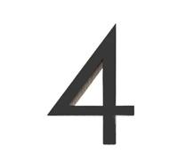 1 PCS Floating Exterior House Hotel Building 3D Digits Number Art Nordic Home Decor Wall Sticker Acrylic(4,10cm)