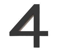 1 Pcs Floating Exterior House Letter Building 3D Digits Number Art Nordic Home Decor Wall Sticker Acrylic(Black4)