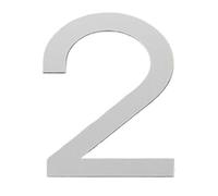 1 Pcs Floating Exterior House Letter Building 3D Digits Number Art Nordic Home Decor Wall Sticker Acrylic(Silvery2,10cm)