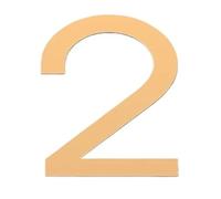 1 Pcs Floating Exterior House Letter Building 3D Digits Number Art Nordic Home Decor Wall Sticker Acrylic(Golden2,5cm)