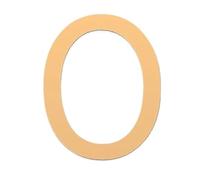 1 Pcs Floating Exterior House Letter Building 3D Digits Number Art Nordic Home Decor Wall Sticker Acrylic(Golden0,10cm)