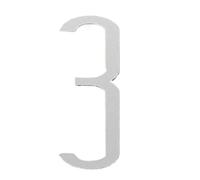 1 PCS Floating Exterior House Metal Building 3D Digits Number Art Nordic Home Decor Wall Sticker Acrylic(4*,5cm)